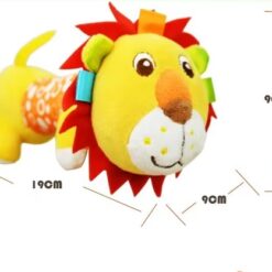 Jucarie moale, senzoriala si zornaitoare pentru bebelusi, 19 cm, Material textil 001