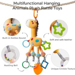 Jucarie senzoriala bebe cu elemente de dentitie si zornaitoare, Unicorn 0 luni+ 01