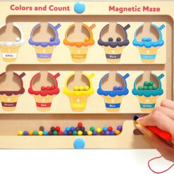 Labirint magnetic , Joc sortare culori in limba engleza, 3 ani 05