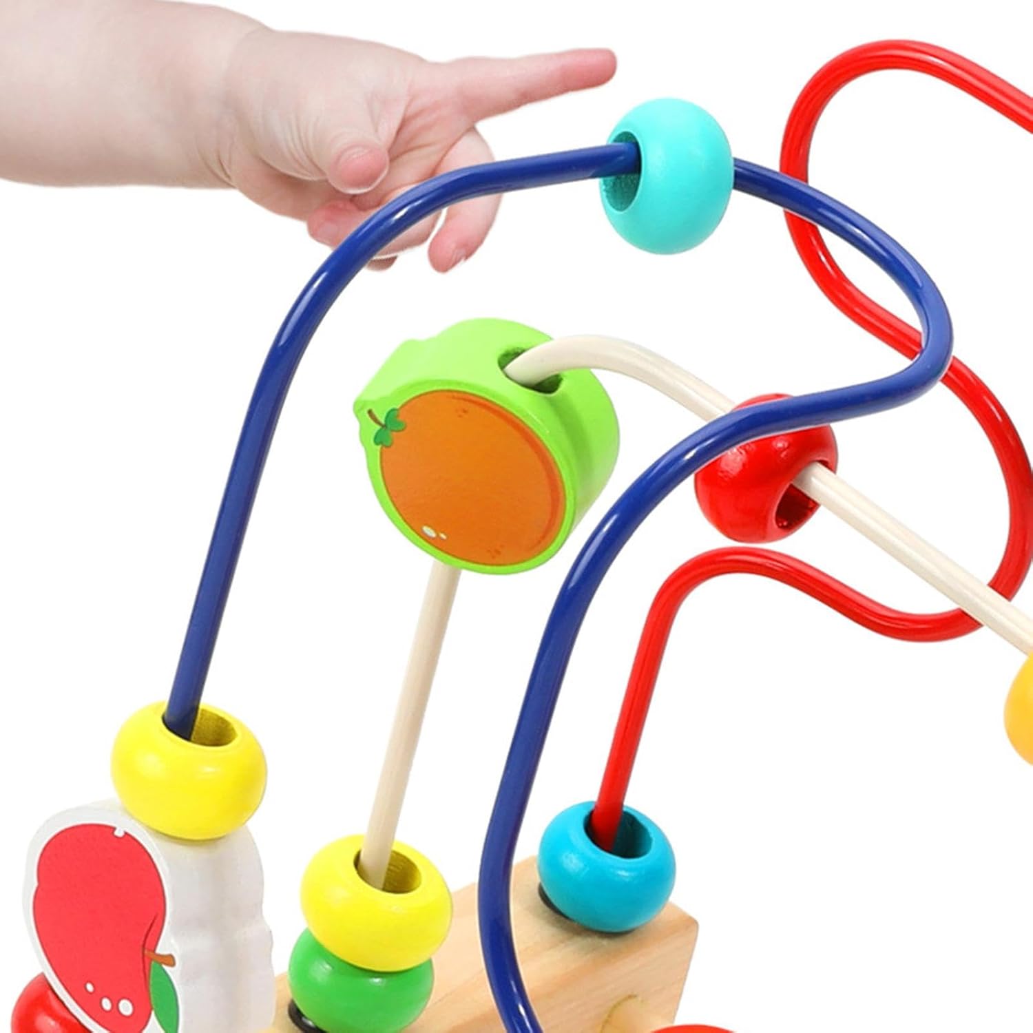 Labirint motricitate cu abac, Fructe, 3 ani