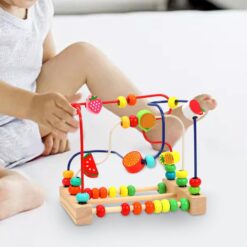 Labirint motricitate cu abac, Fructe, 3 ani