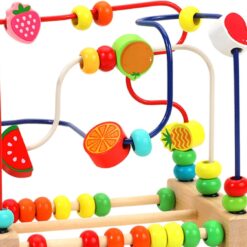 Labirint motricitate cu abac, Fructe, 3 ani