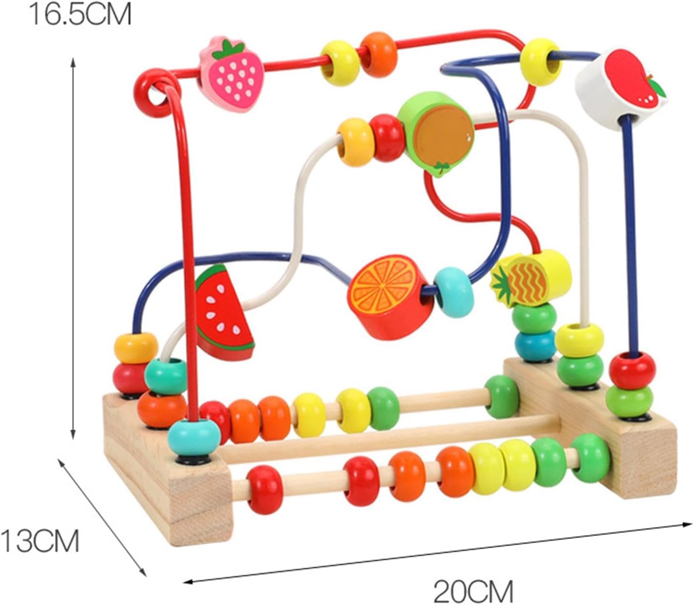 Labirint motricitate cu abac, Fructe, 3 ani