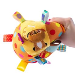 Minge moale si senzoriala pentru bebelusi, 15 cm, Material textil 01