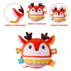 Minge moale si senzoriala pentru bebelusi, cu vibratii 15 cm 01