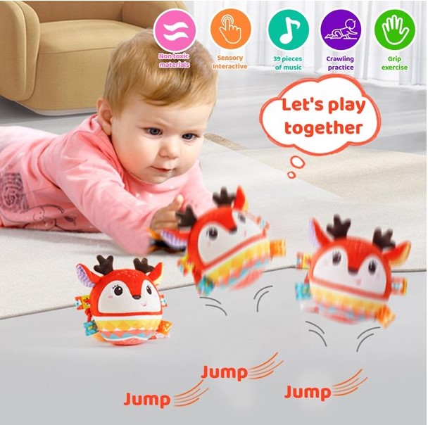 Minge moale si senzoriala pentru bebelusi, cu vibratii 15 cm 01