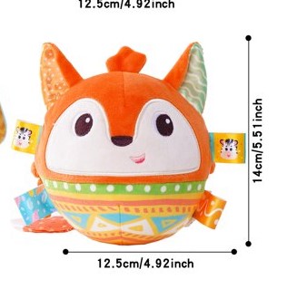 Minge moale si senzoriala pentru bebelusi, cu vibratii 15 cm 01