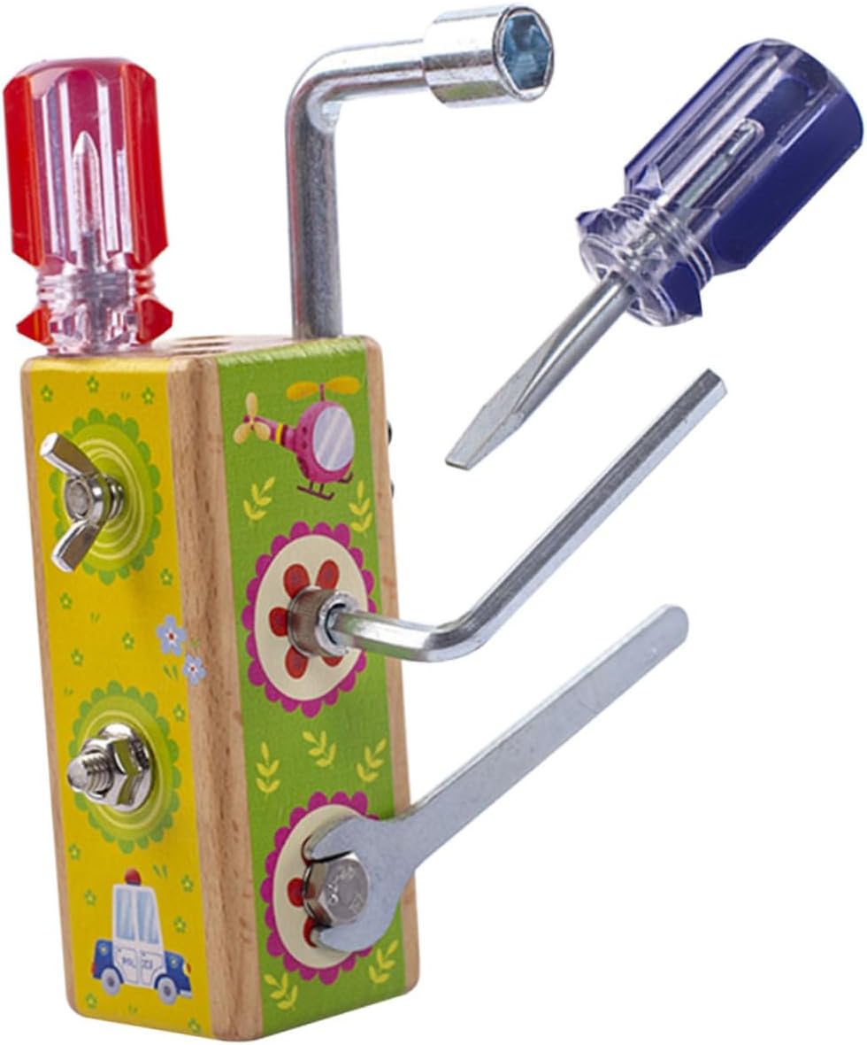 Mini Busy Board cu activitati, Insurubeaza si desurubeaza , 3 ani +