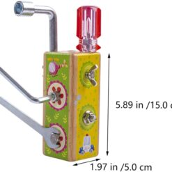 Mini Busy Board cu activitati, Insurubeaza si desurubeaza , 3 ani +