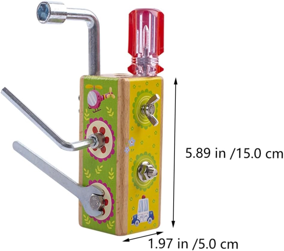 Mini Busy Board cu activitati, Insurubeaza si desurubeaza , 3 ani +