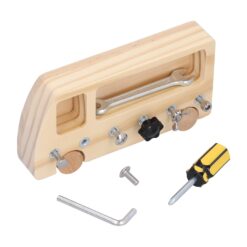 Mini Busy Board cu activitati, Insurubeaza si desurubeaza, 4 ani + 02