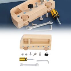 Mini Busy Board cu activitati, Insurubeaza si desurubeaza, 4 ani + 02