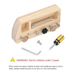 Mini Busy Board cu activitati, Insurubeaza si desurubeaza, 4 ani + 02