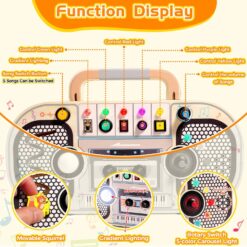 Mini Busy Board cu activitati, Radio, 3 ani + 01