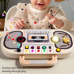 Mini Busy Board cu activitati, Radio, 3 ani + 01