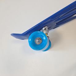 Penny board copii, Cauciuc Aluminiu, LED, Max 100 kg, 56 cm, Bluemarin 002