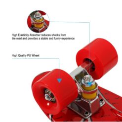 Penny board copii, Rosu, 56 CM