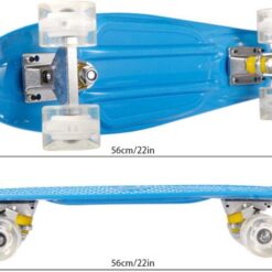 Penny board copii cu lumini, Roz, 56 CM 01