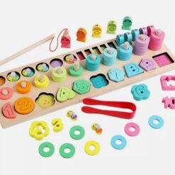 Puzzle, joc logaritmic, 5 in 1 activitati, 3 ani 01