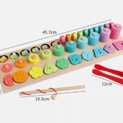 Puzzle, joc logaritmic, 5 in 1 activitati, 3 ani 01