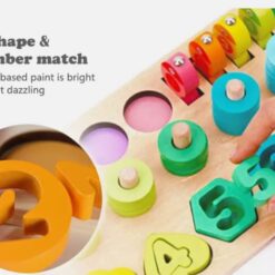 Puzzle, joc logaritmic, 5 in 1 activitati, 3 ani 01