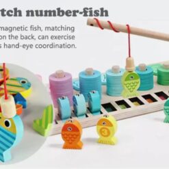 Puzzle, joc logaritmic, 5 in 1 activitati, 3 ani 01