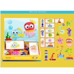 Puzzle magnetic tip carte, Animale marine si alfabet, 3 ani+ 01
