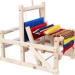 Razboi de tesut din lemn, joc dexteritate copii,  38 cm, 3 ani+