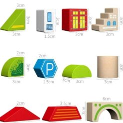Set 120 de cuburi in galetusa cu sortator de forme geometrice, Alfabet si Orasel 01