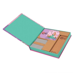 Set 20 planse de colorat cu creioane colorate, Printese, 4 ani+