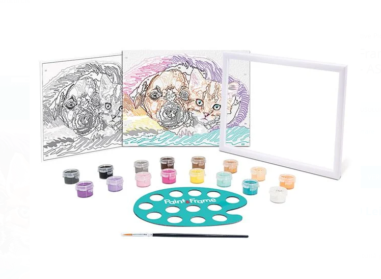 Set creativ, Pictura pe numere, Prieteni dragalasi, 7 ani+