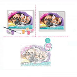 Set creativ, Pictura pe numere, Prieteni dragalasi, 7 ani+