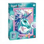 Set creativ, Pictura pe numere, Unicorn cu sclipici, 7 ani+