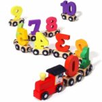 Set educativ cu 11 cifre, trenulet magnetic, 3 ani