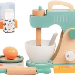 Set mixer din lemn cu accesorii pentru copii, 3 ANI 01