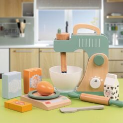 Set mixer din lemn cu accesorii pentru copii, 3 ANI 01