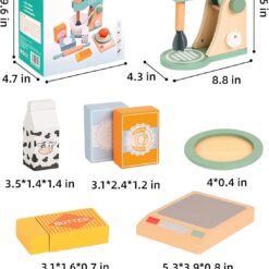 Set mixer din lemn cu accesorii pentru copii, 3 ANI 01