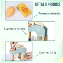 Set mixer din lemn cu accesorii pentru copii, 3 ANI 01