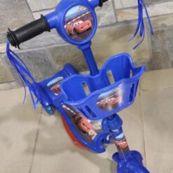 Trotineta cu muzica,luminite si cos depozitare, 3 roti, Albastru, 70 cm