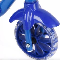 Trotineta cu muzica,luminite si cos depozitare, 3 roti, Albastru, 70 cm