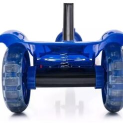 Trotineta cu muzica,luminite si cos depozitare, 3 roti, Albastru, 70 cm