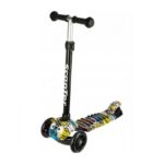Trotineta reglabila cu 3 roti cu lumini, 3 ani, Multicolor