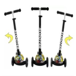 Trotineta pliabila cu 3 roti cu lumini, 3 ani, Multicolor