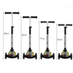 Trotineta pliabila cu 3 roti cu lumini, 3 ani, Multicolor