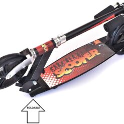 Trotineta, pliabila, reglabila cu 2 roti mari, Metalica, 3 ani+