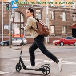 Trotineta, pliabila, reglabila cu 2 roti mari, Metalica, 3 ani+