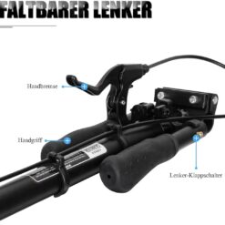 Trotineta, pliabila si reglabila cu suspensii pentru copii si adulti, greutate maxima 100 kg 01