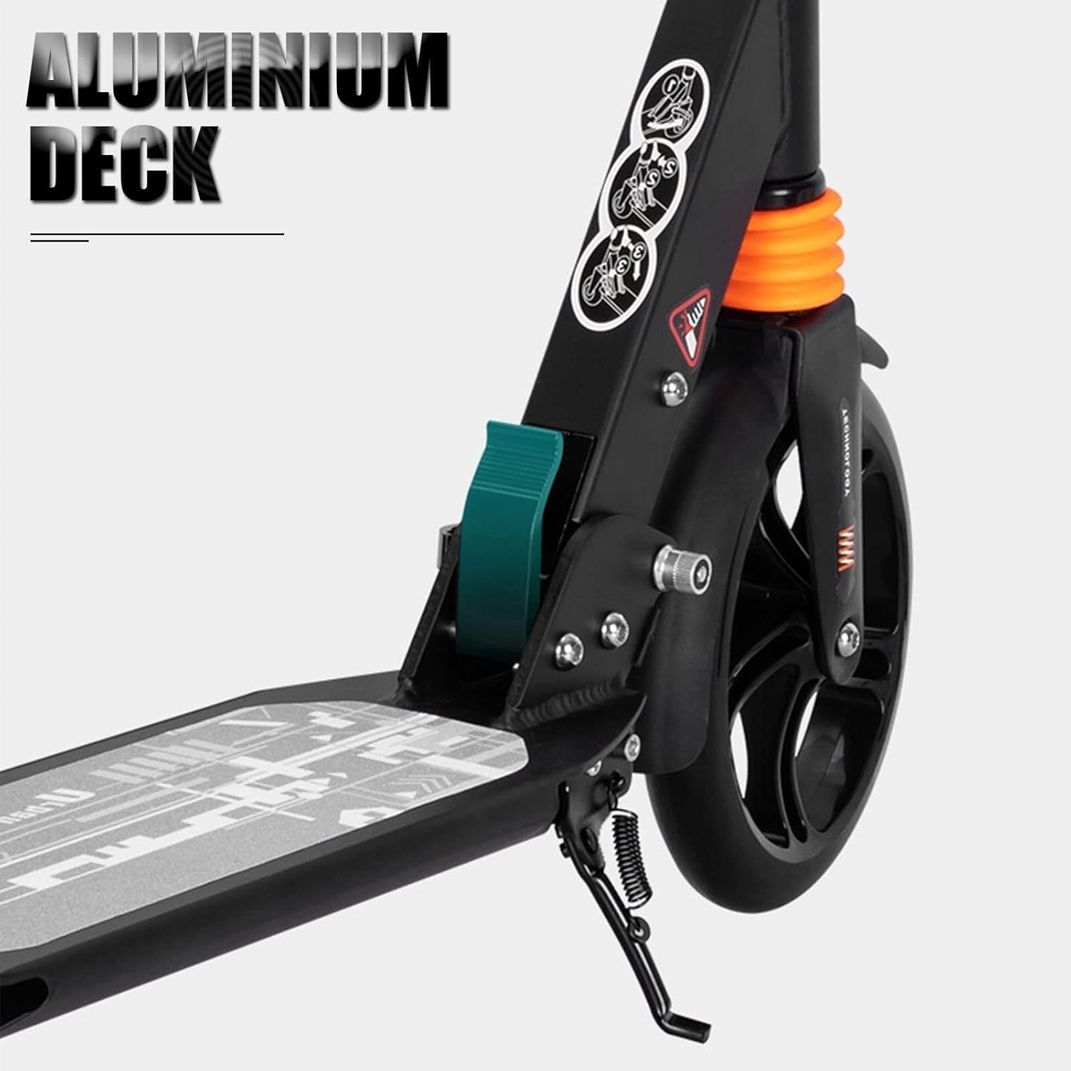 Trotineta, pliabila si reglabila cu suspensii pentru copii si adulti, greutate maxima 100 kg 01