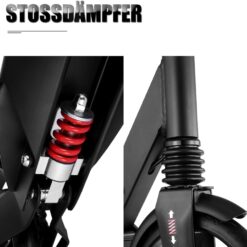 Trotineta, pliabila si reglabila cu suspensii pentru copii si adulti, greutate maxima 100 kg 01