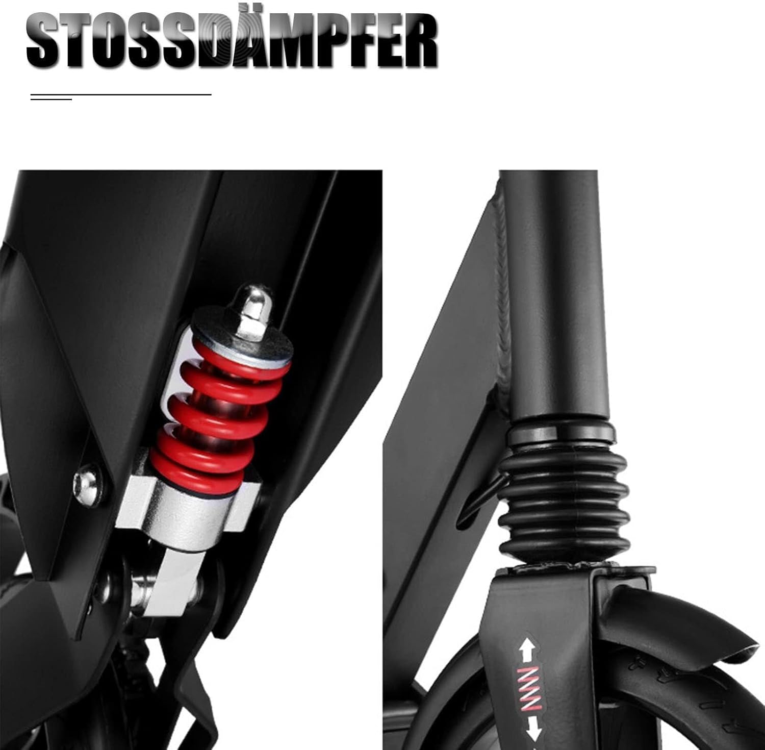 Trotineta, pliabila si reglabila cu suspensii pentru copii si adulti, greutate maxima 100 kg 01